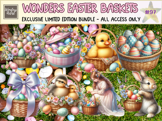 Wonders Easter Baskets Clipart (LIMITED EDITION)