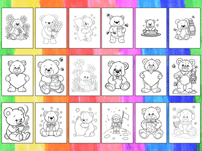 Teddy Bears coloring pages
