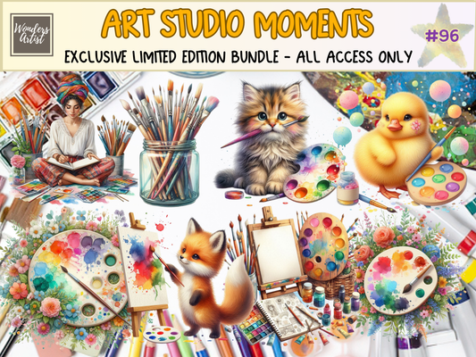 Art Studio Moments Clipart (LIMITED EDITION)
