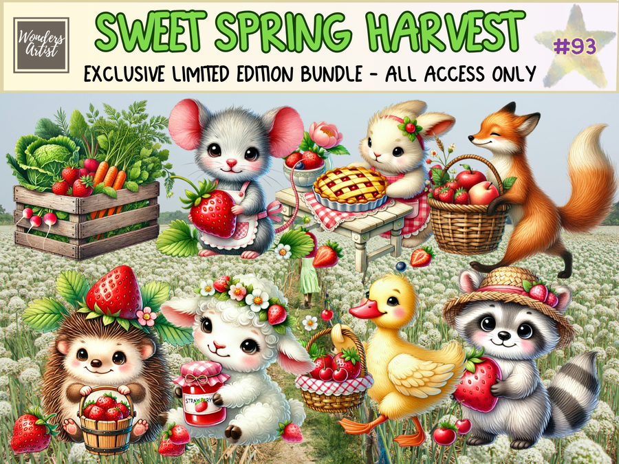 Sweet Spring Harvest Clipart (LIMITED EDITION)