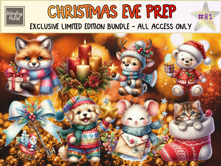 Christmas Eve Prep Clipart (LIMITED EDITION)