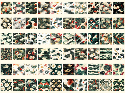 Lunar Clouds Digital Paper