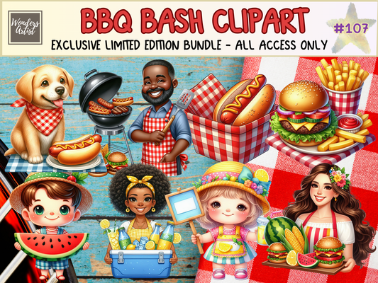 BBQ Bash Clipart (LIMITED EDITION BUNDLE)