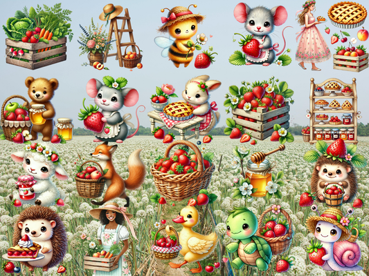 Sweet Spring Harvest Clipart (LIMITED EDITION)