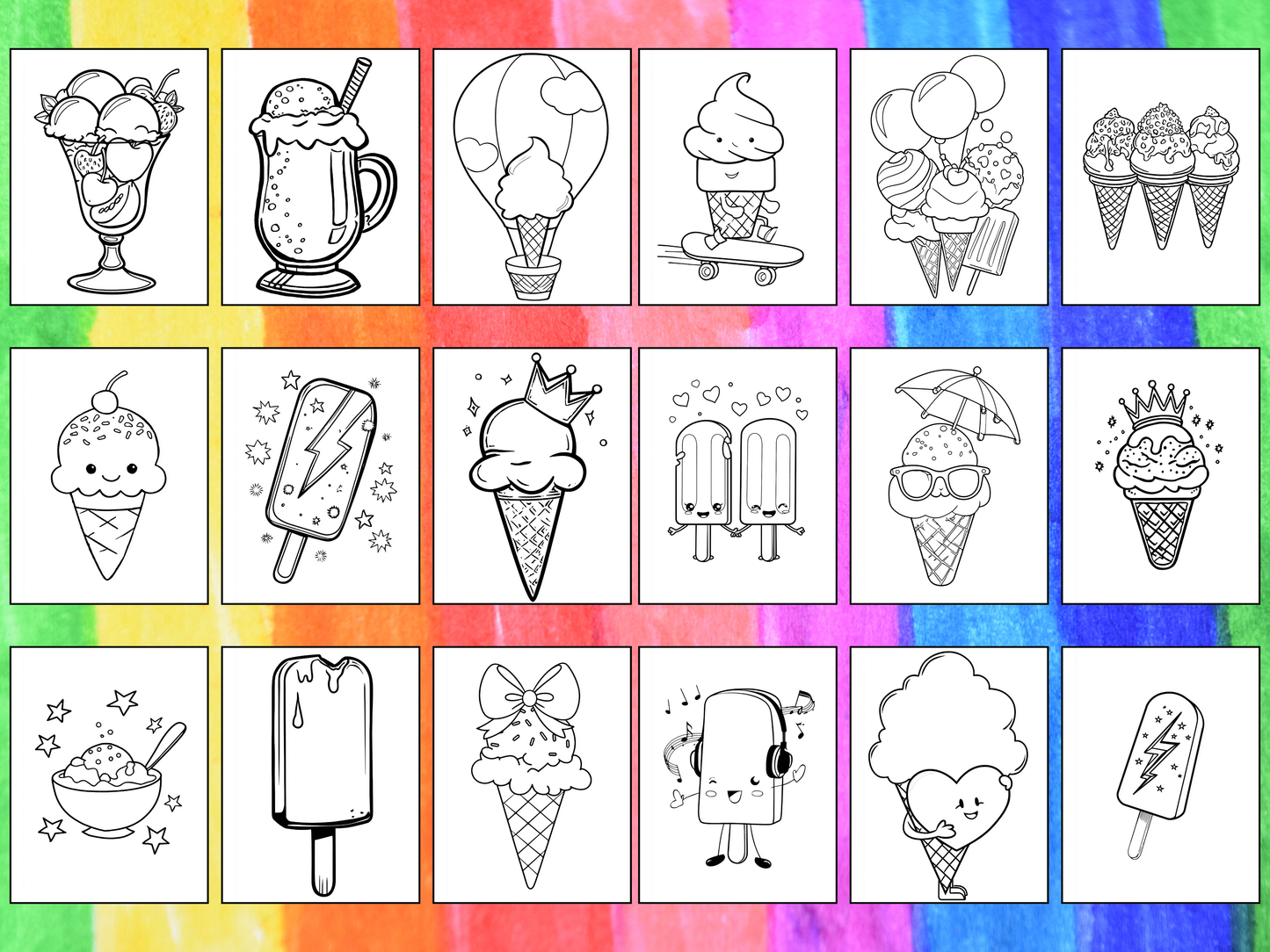 Ice Cream coloring pages