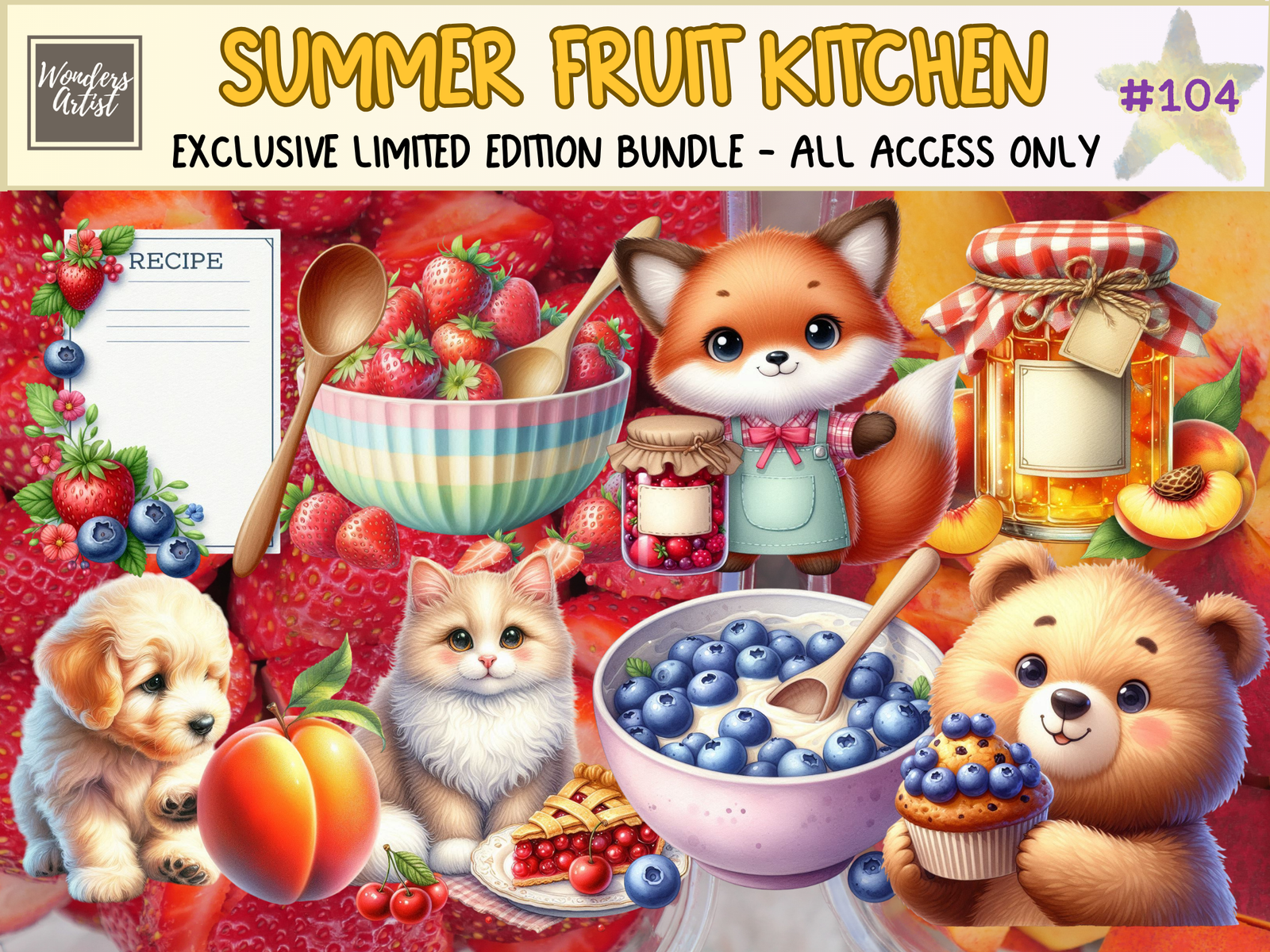 Summer Fruit Kitchen Clipart (LIMITED EDITION) image 1