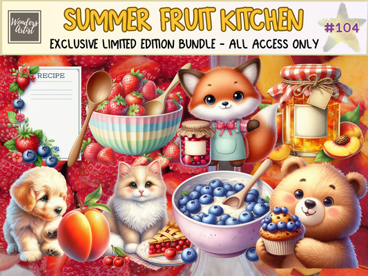 Summer Fruit Kitchen Clipart (LIMITED EDITION)