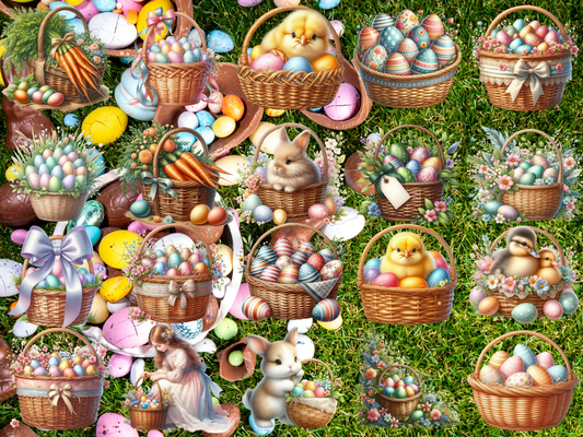 Wonders Easter Baskets Clipart (LIMITED EDITION)