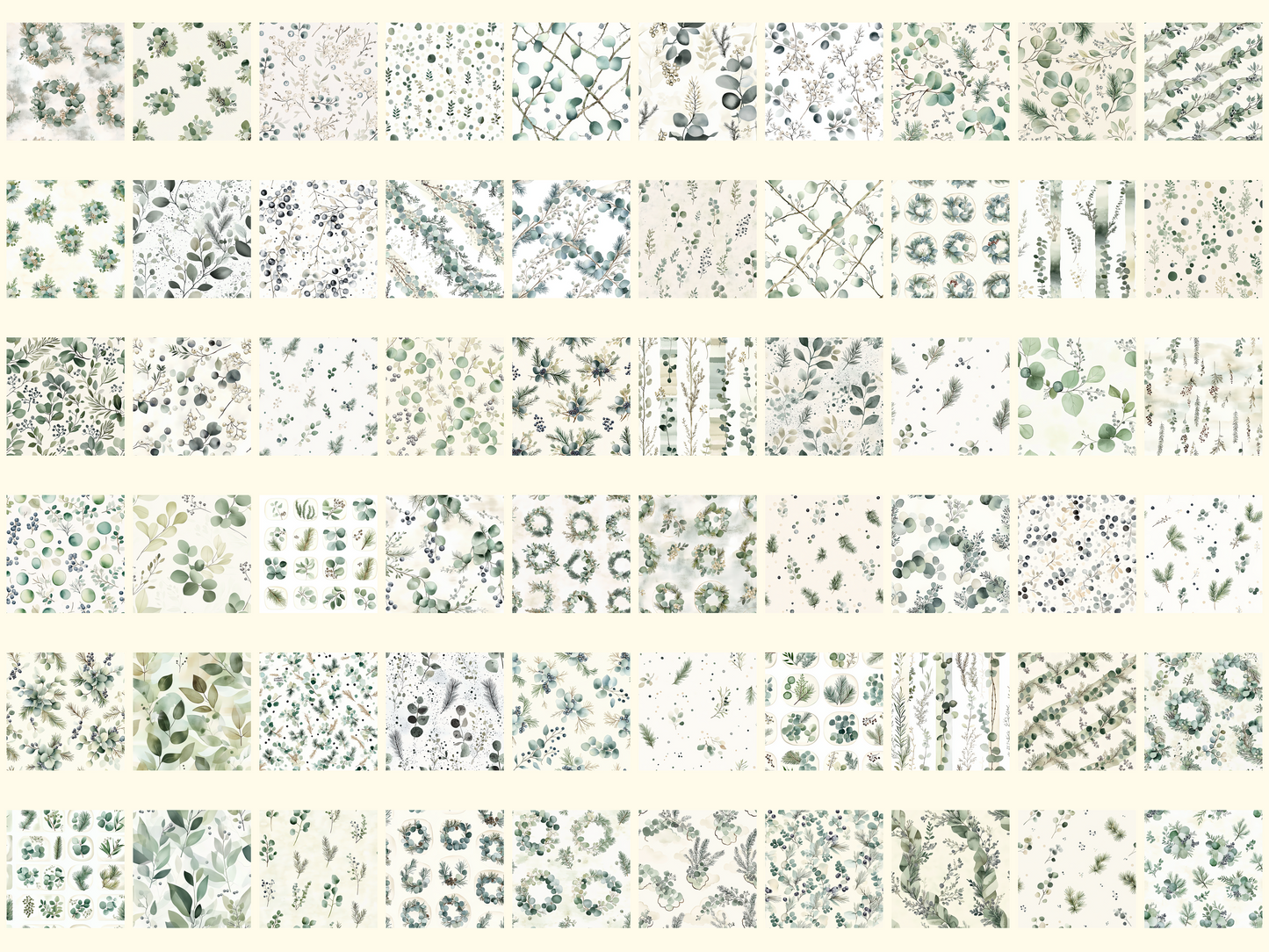 Winter Botanics Digital Paper