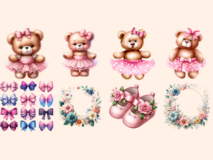 Baby Girl Shower Clipart