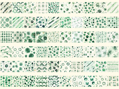 Emerald Dots Digital Paper