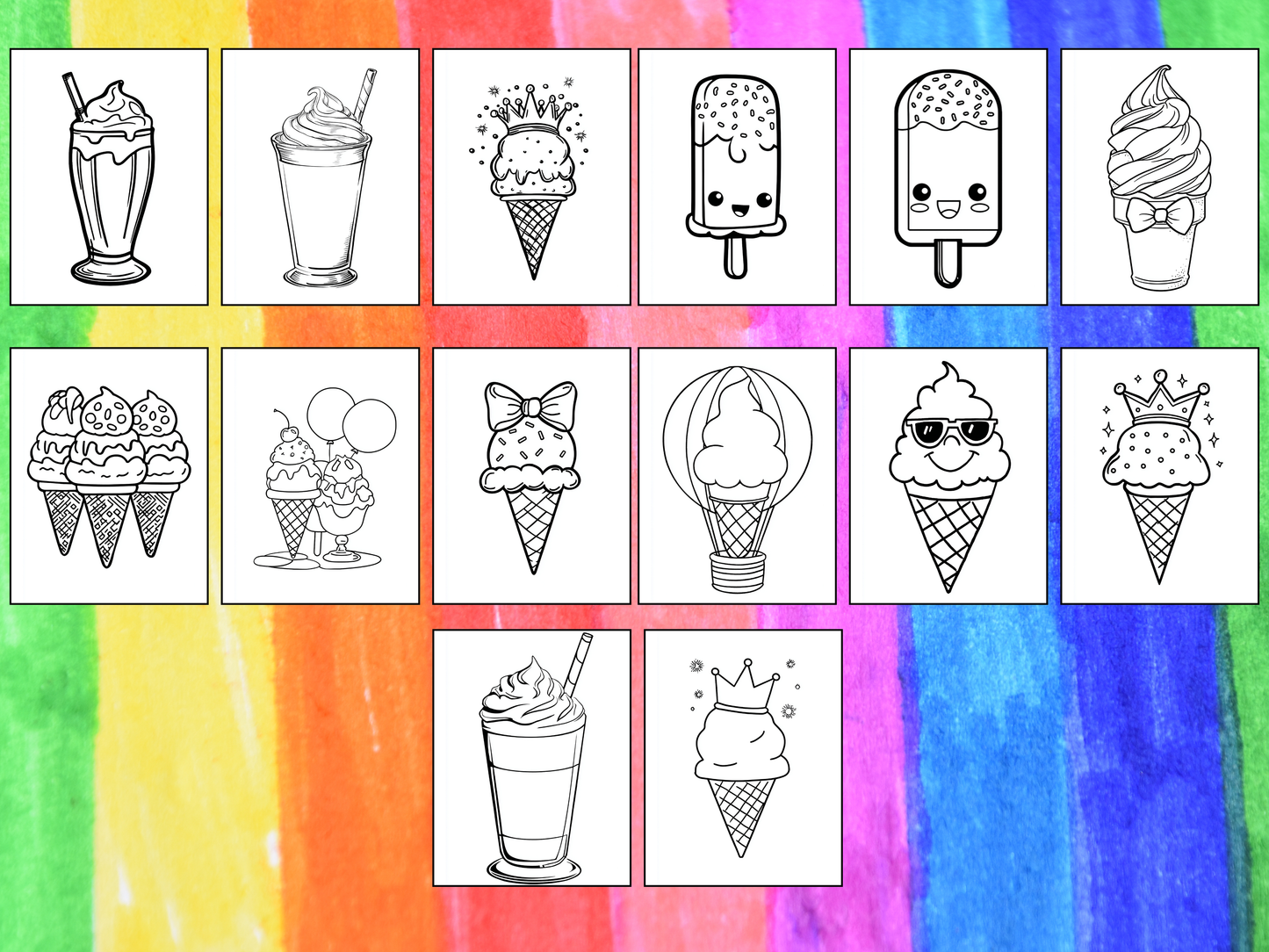 Ice Cream coloring pages