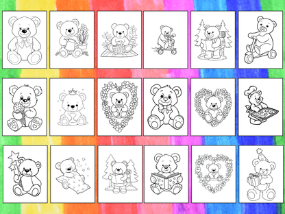 Teddy Bears coloring pages