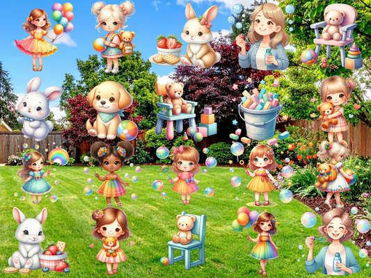Backyard Playdate Clipart (LIMITED EDITION BUNDLE)