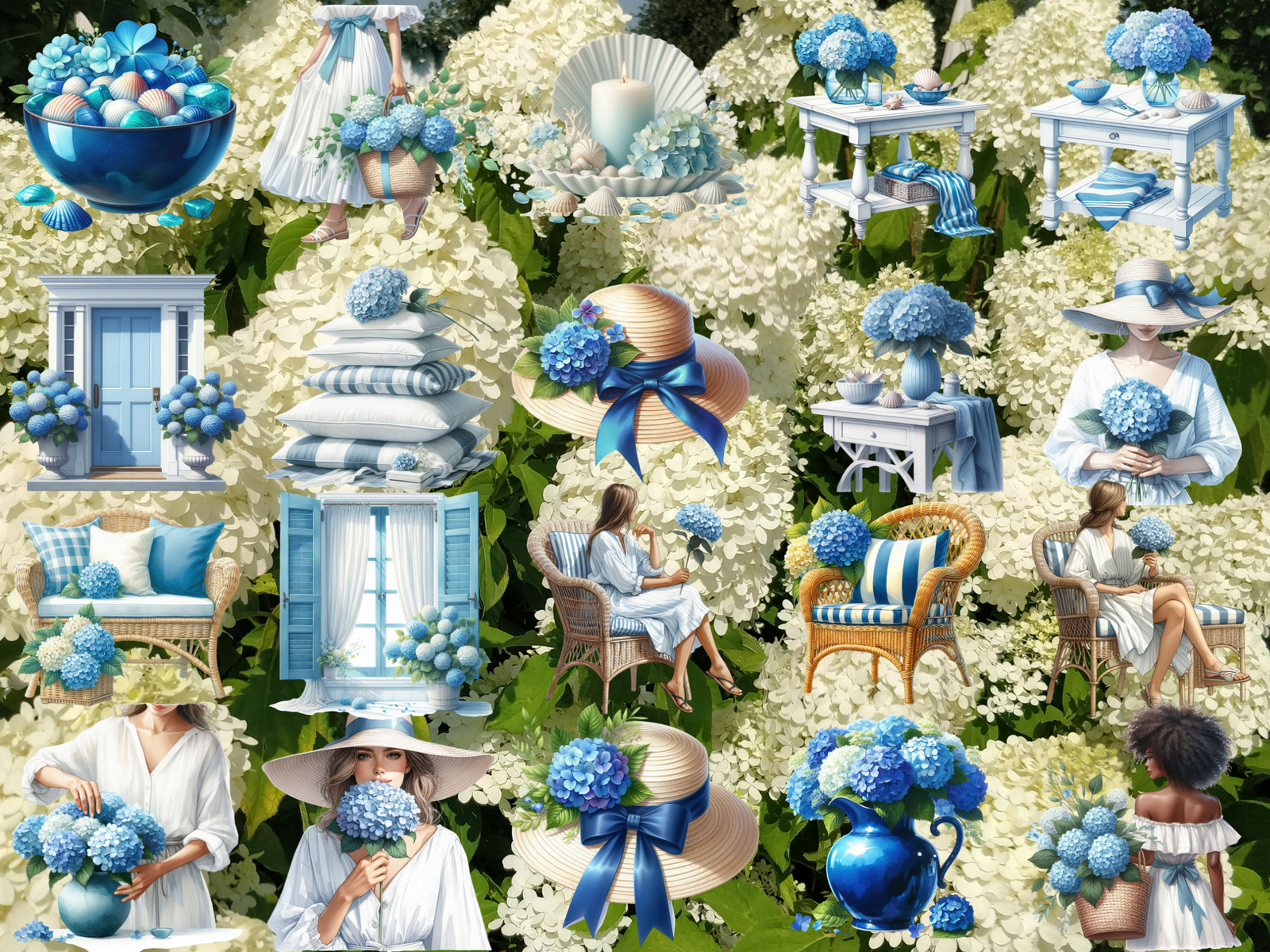 Hydrangea Coast Clipart (LIMITED EDITION) image 2