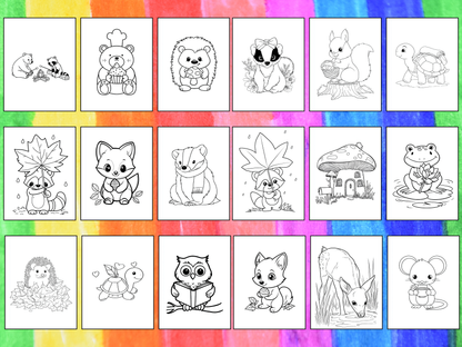 Woodland Animals coloring pages