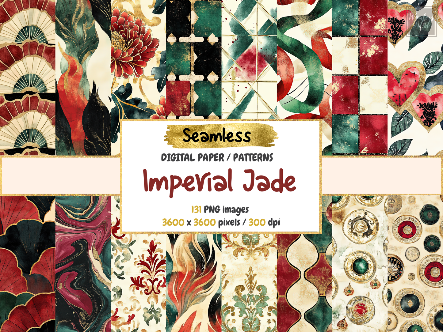 Imperial Jade Digital Paper