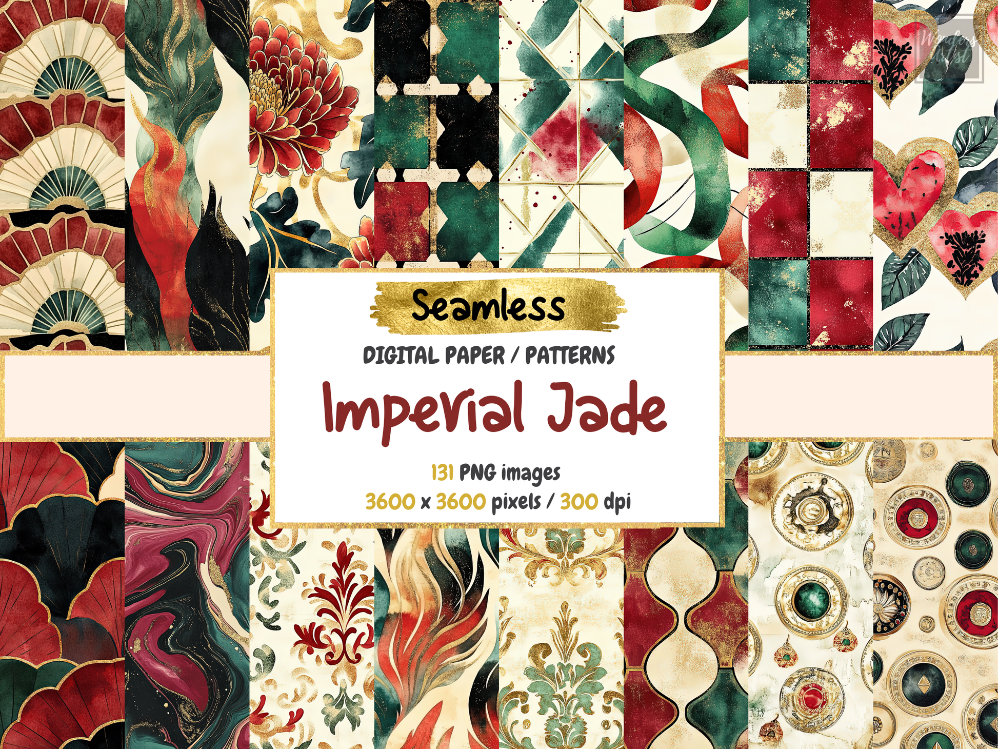 Imperial Jade Digital Paper