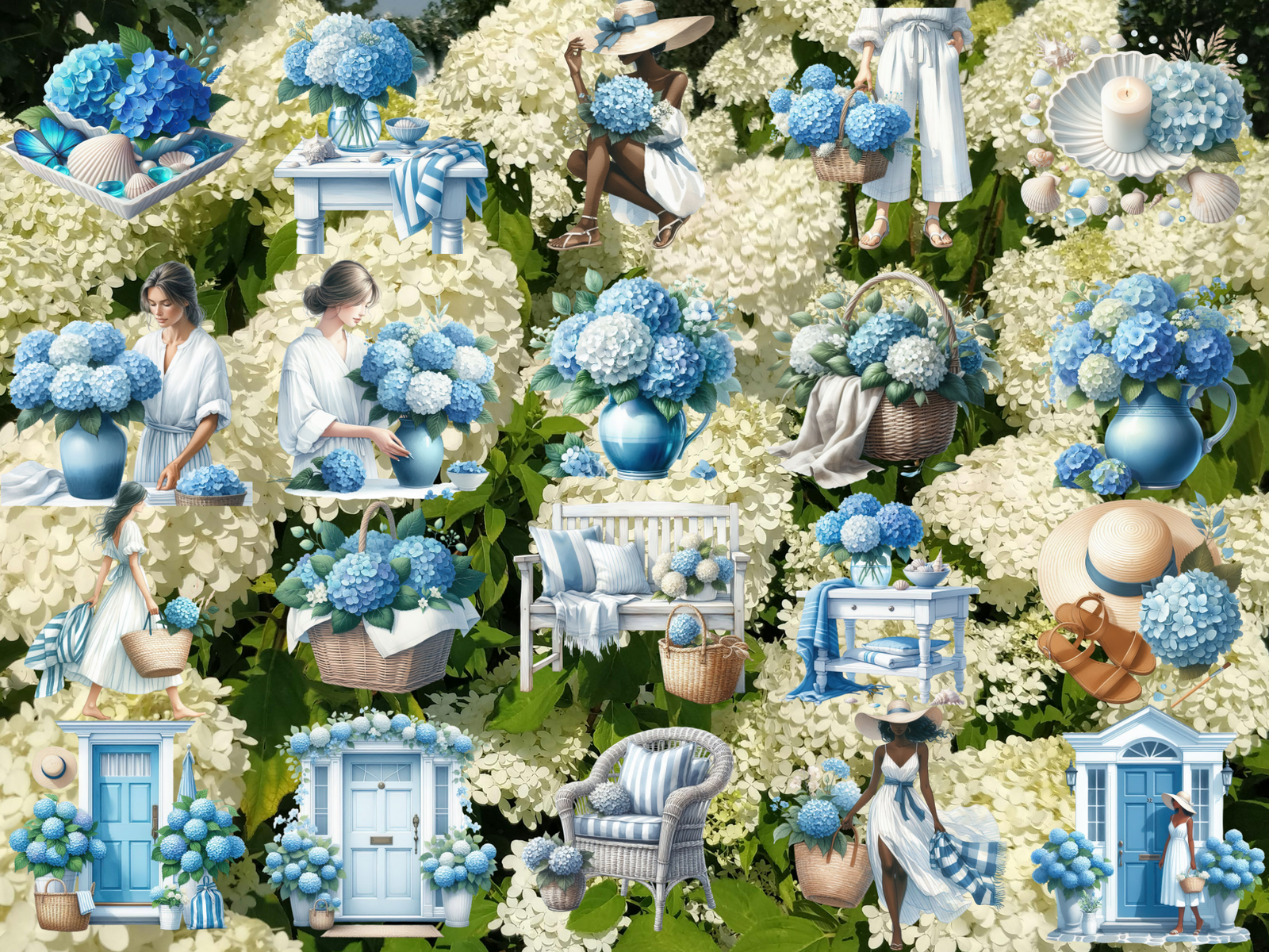 Hydrangea Coast Clipart (LIMITED EDITION) image 3