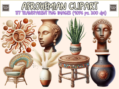 Afrohemian Clipart