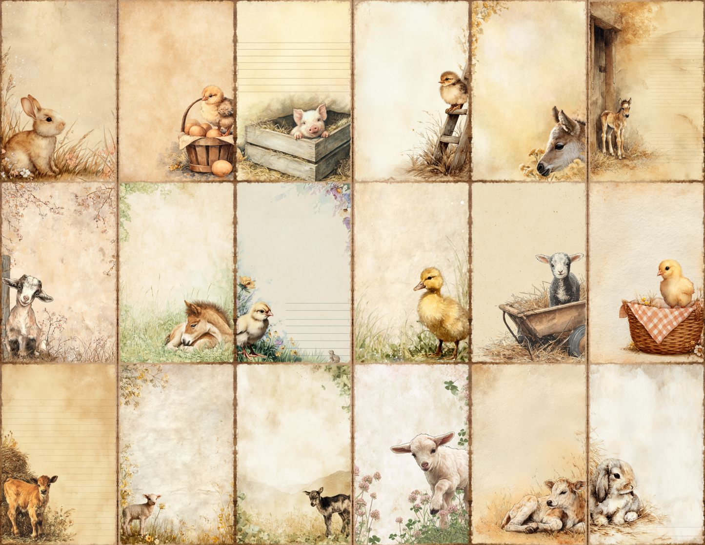 Baby Farm Journal Pages