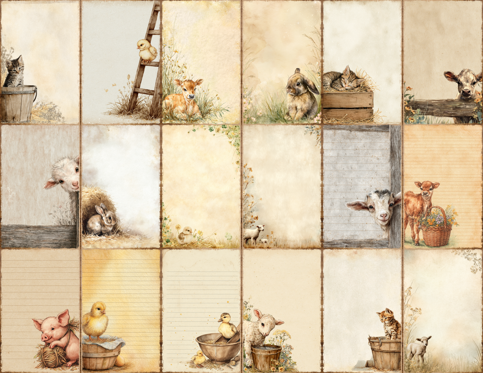 Baby Farm Journal Pages