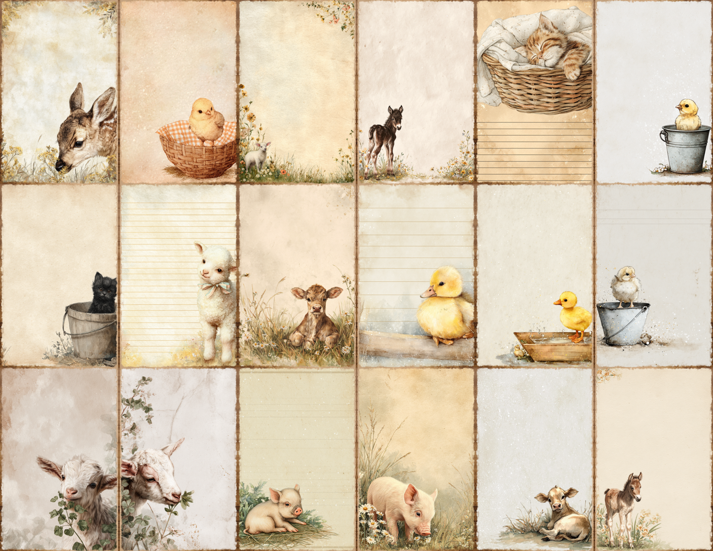 Baby Farm Journal Pages