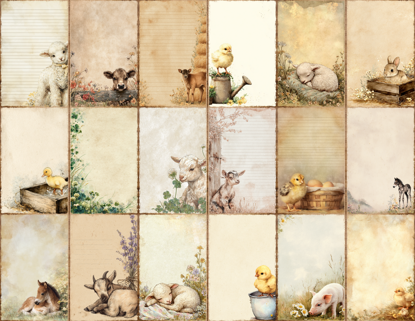 Baby Farm Journal Pages