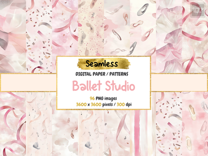 Ballet Studio Digital Paper