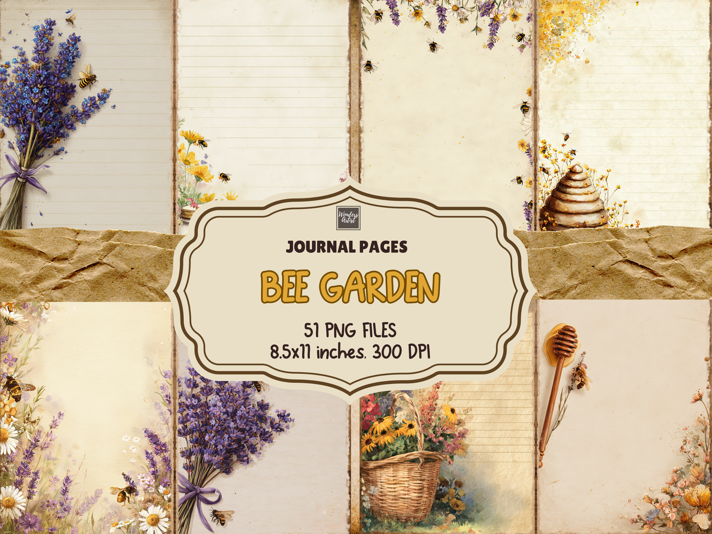 Bee Garden Journal Pages