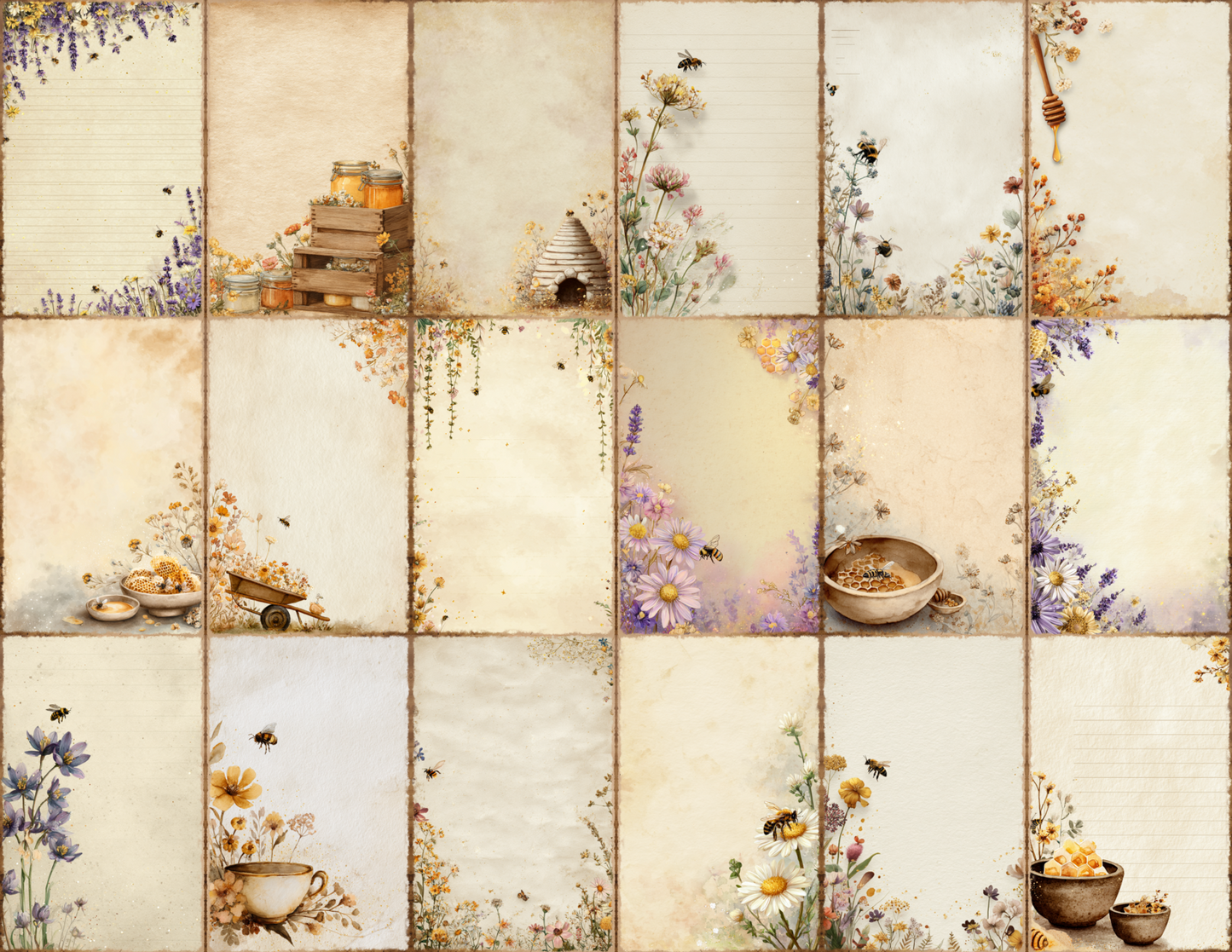 Bee Garden Journal Pages