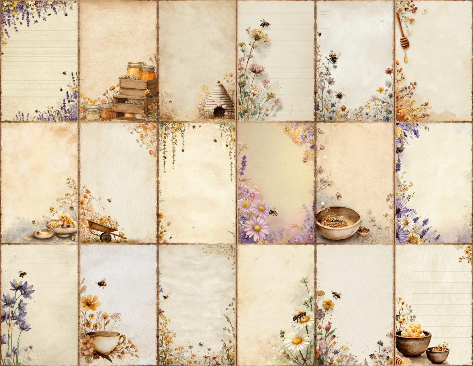Bee Garden Journal Pages
