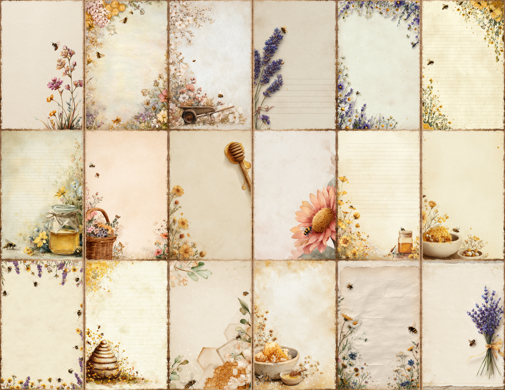 Bee Garden Journal Pages