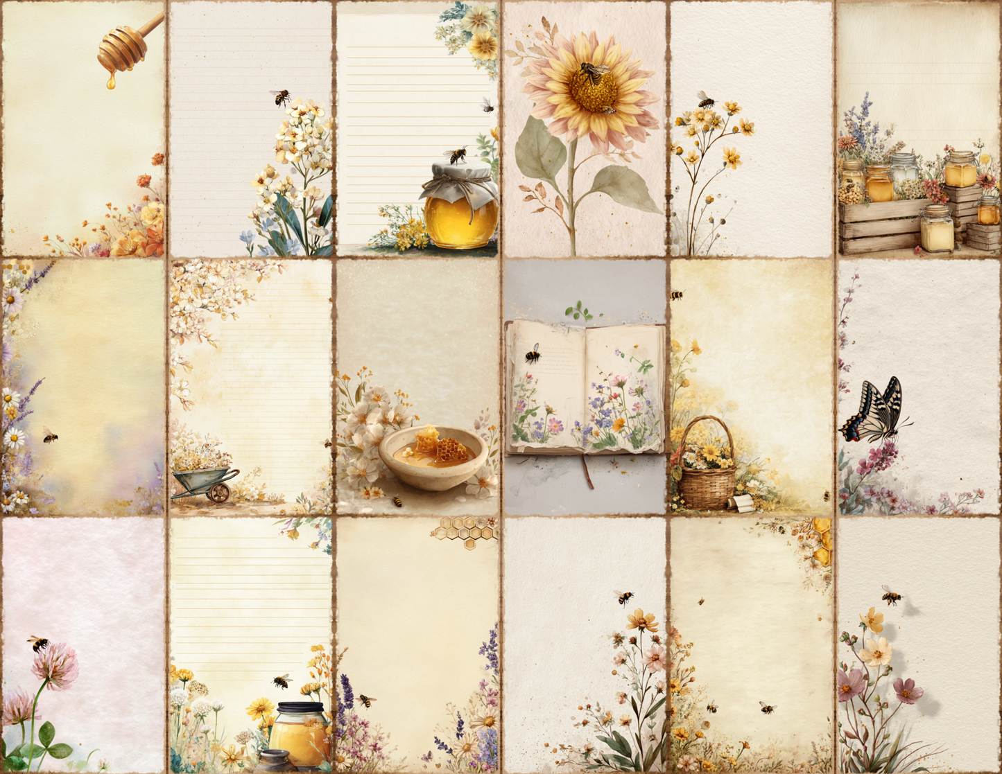 Bee Garden Journal Pages