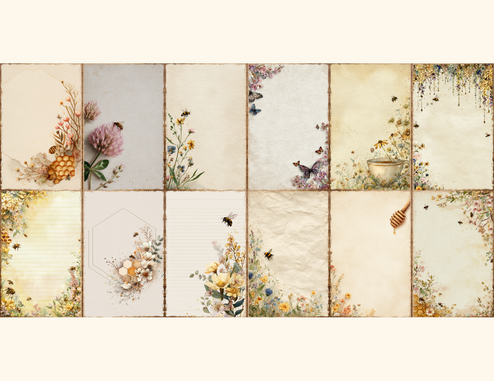 Bee Garden Journal Pages