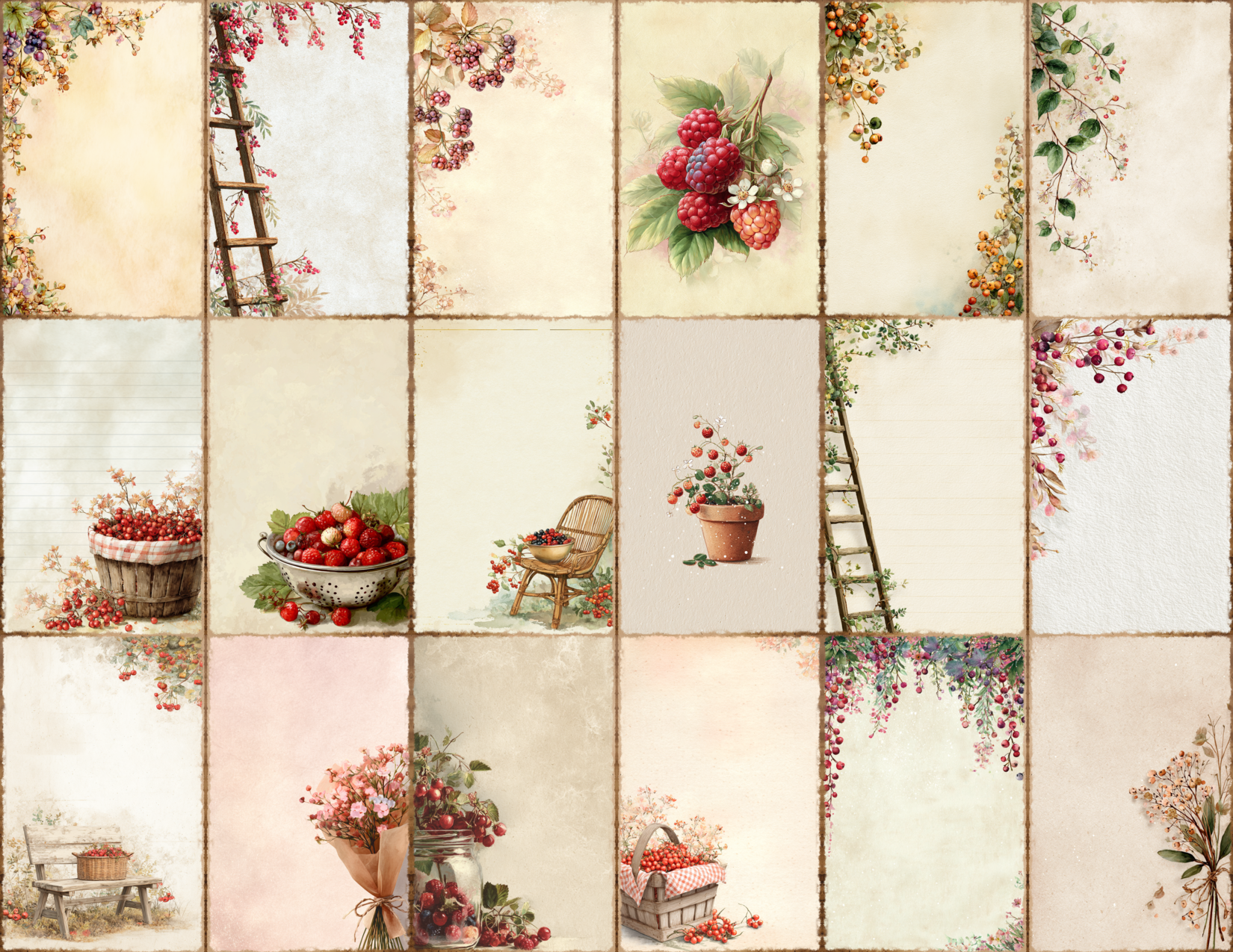 Berry Patch Journal Pages