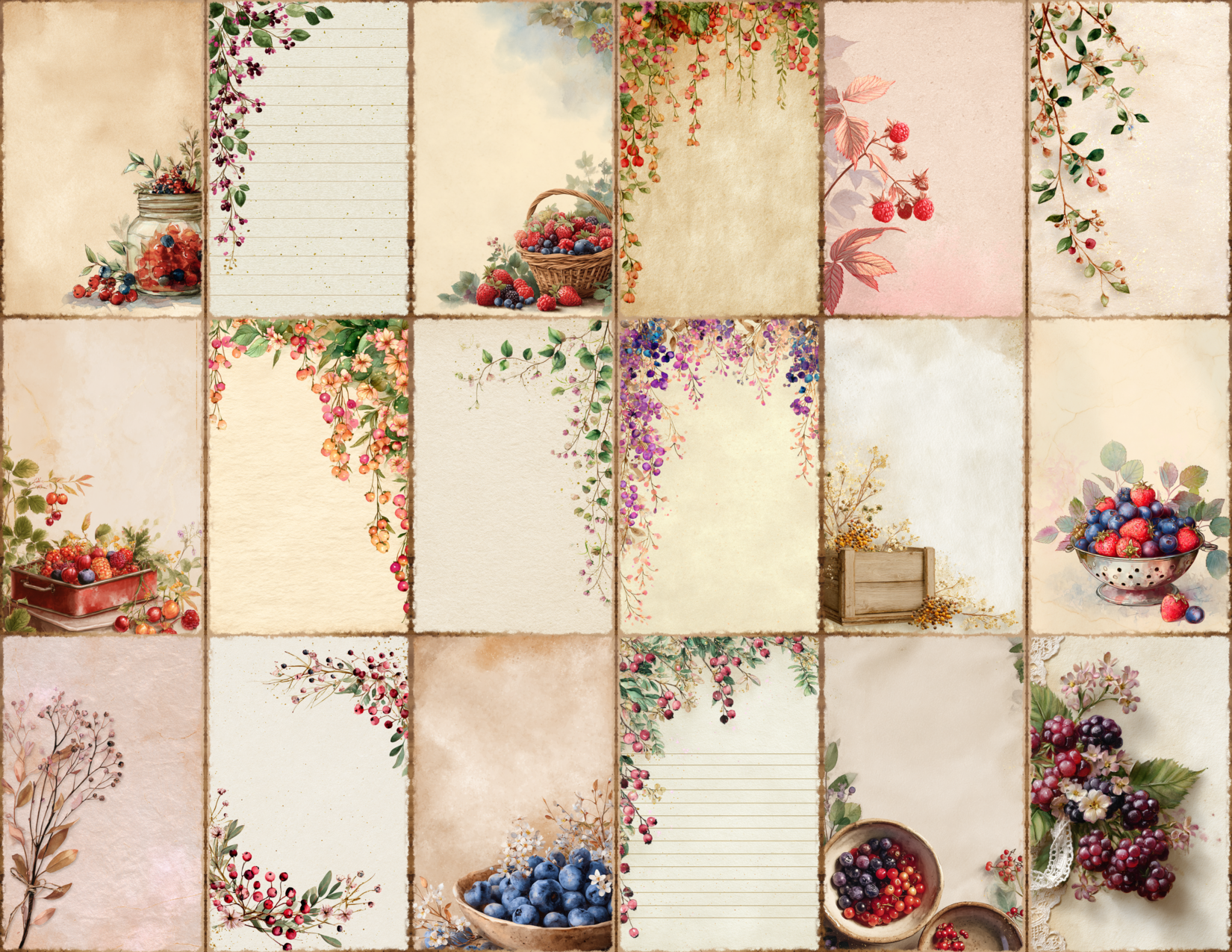 Berry Patch Journal Pages