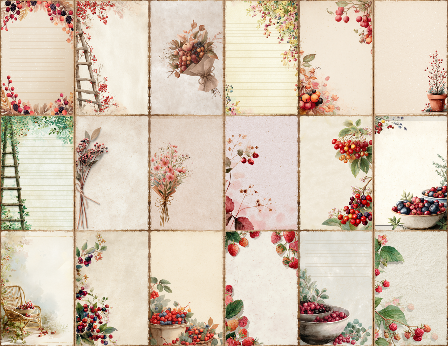Berry Patch Journal Pages