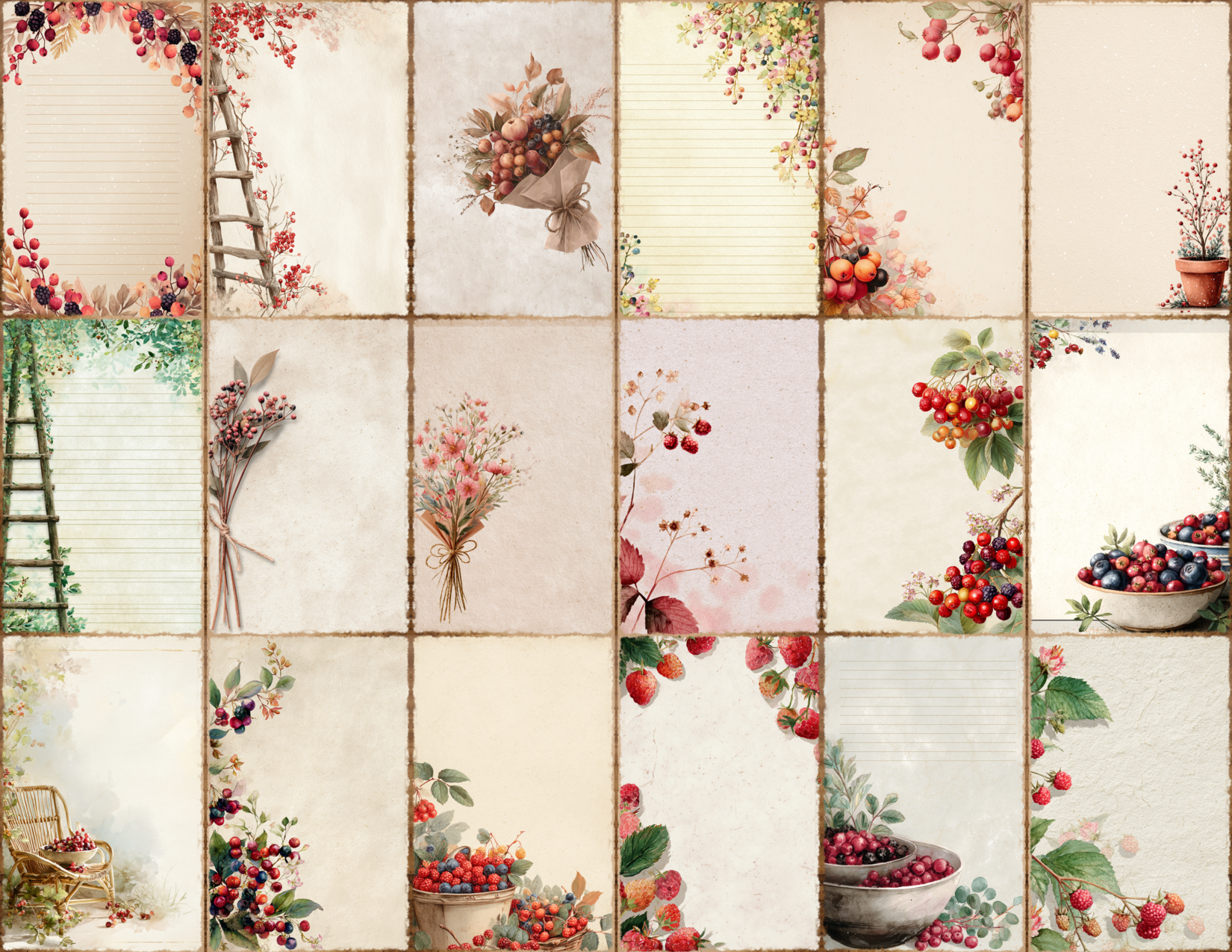 Berry Patch Journal Pages