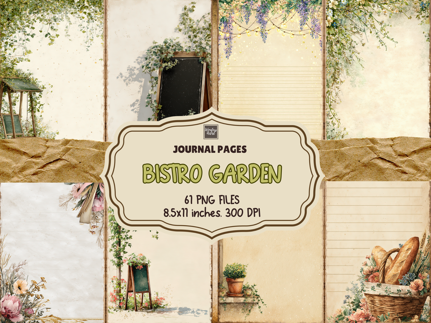 Bistro Garden Journal Pages
