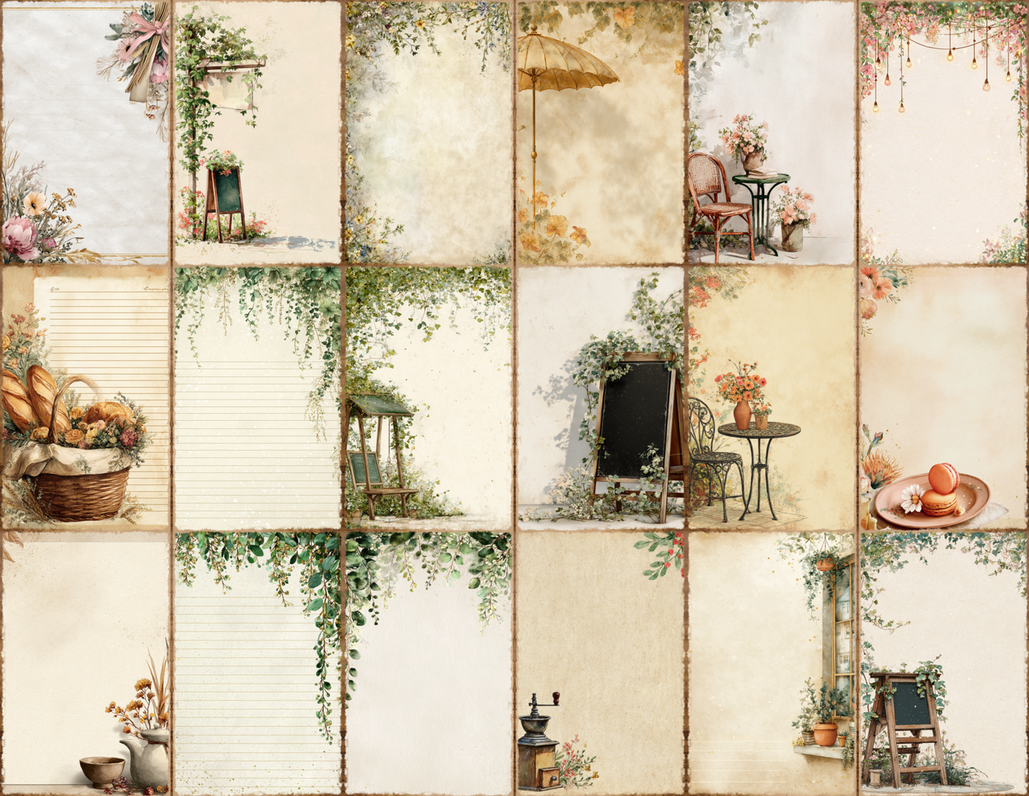 Bistro Garden Journal Pages