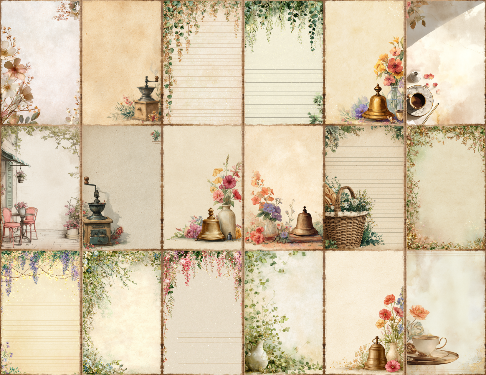 Bistro Garden Journal Pages