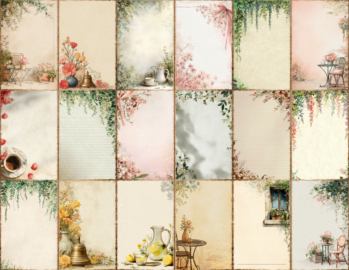 Bistro Garden Journal Pages