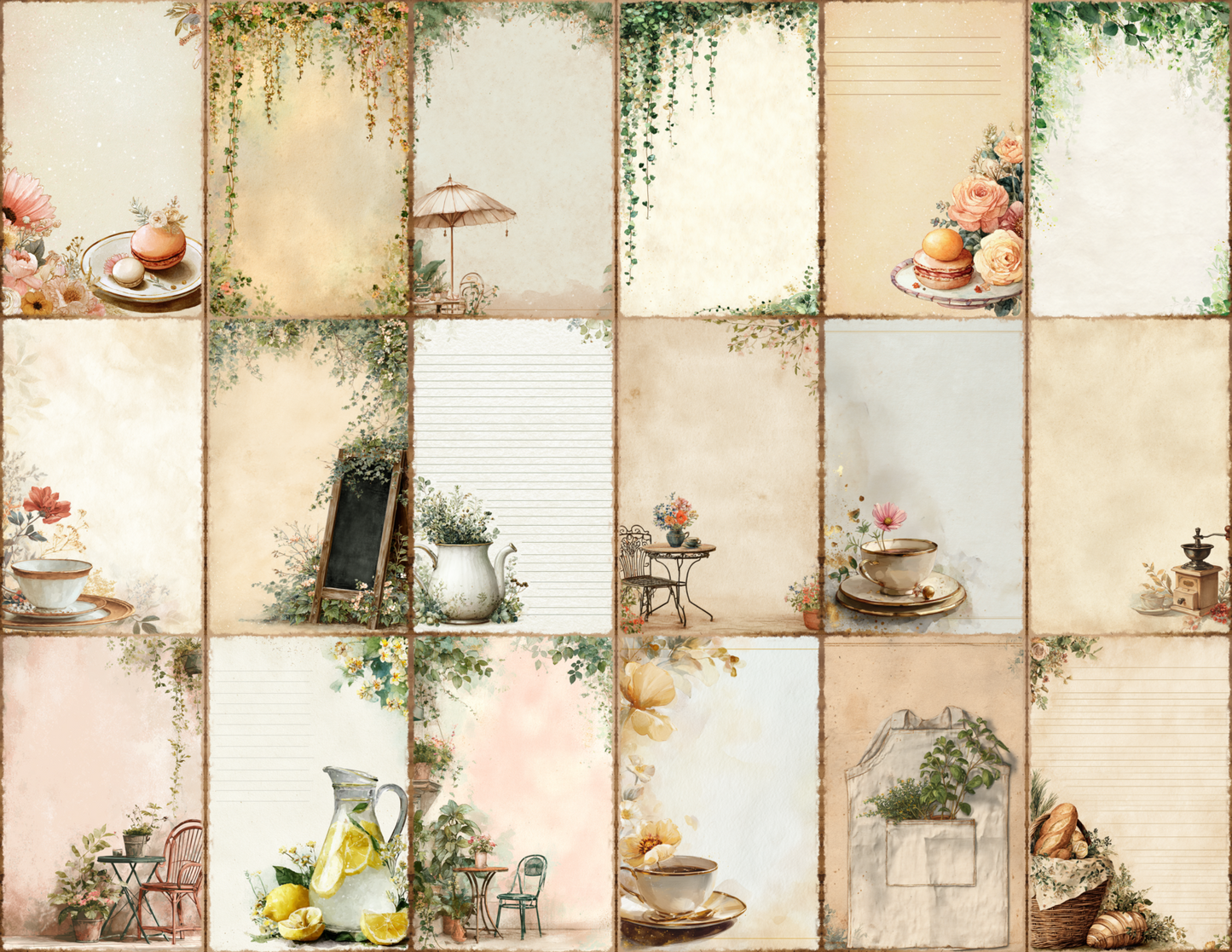 Bistro Garden Journal Pages