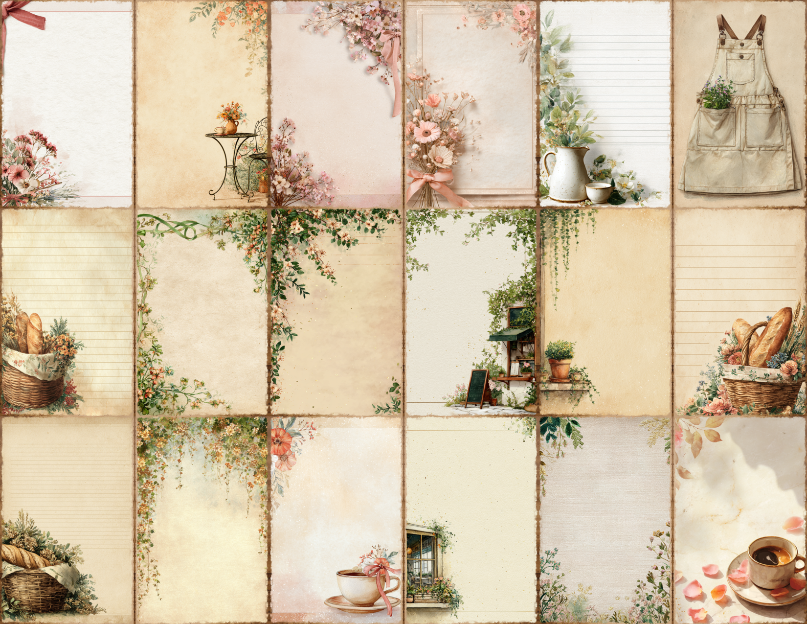 Bistro Garden Journal Pages