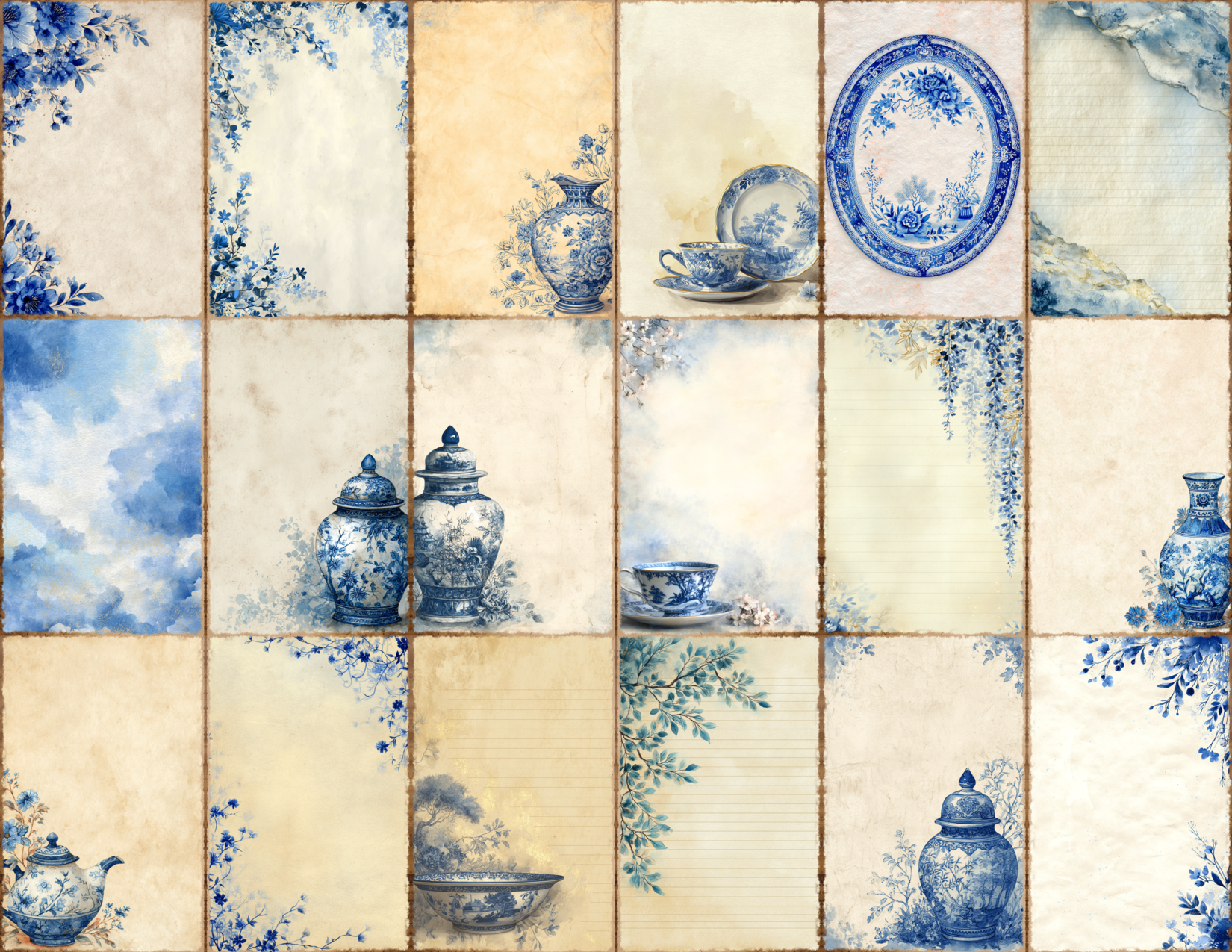 Blue Willow Journal Pages