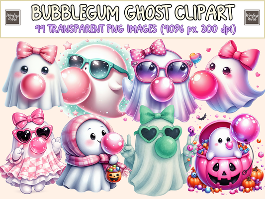 Bubblegum Ghost Clipart