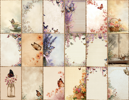 Butterfly Garden Journal Pages