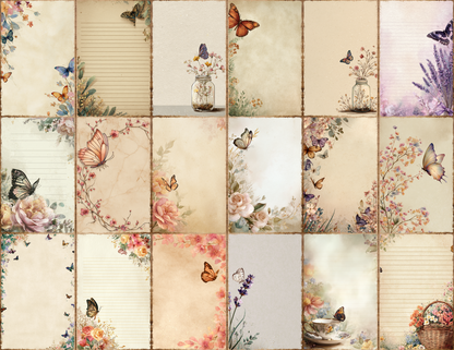 Butterfly Garden Journal Pages