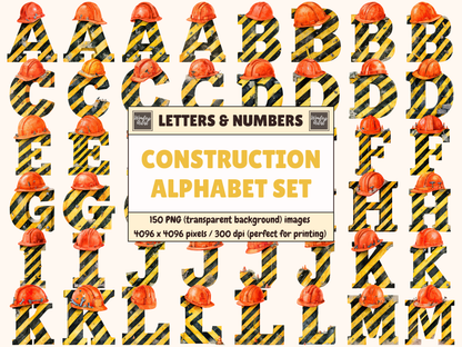 Construction Alphabet & Numbers